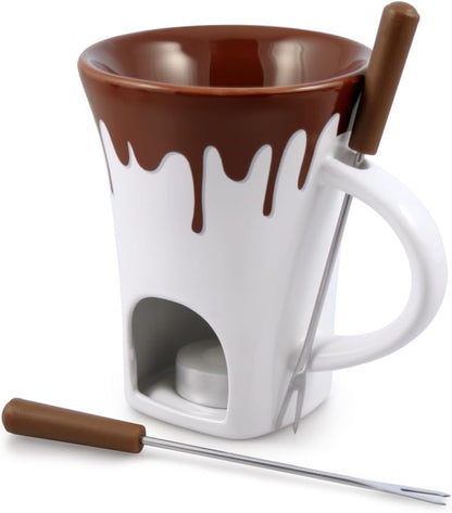 F12064 4-Piece Nostalgia Chocolate Fondue Mug Set