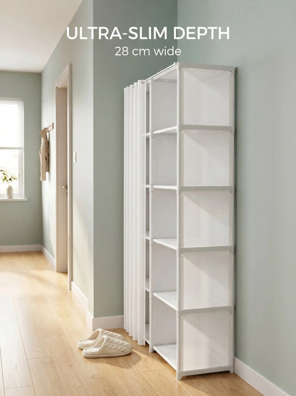 31.49-Inch Multi-Purpose Dust-Proof 6-Tier Rotating Shelf - Easy-To-Install Closet Organization Storage Unit for Bedroom, Living Room - Living Room Furniture, Apartment Furniture, Shelves