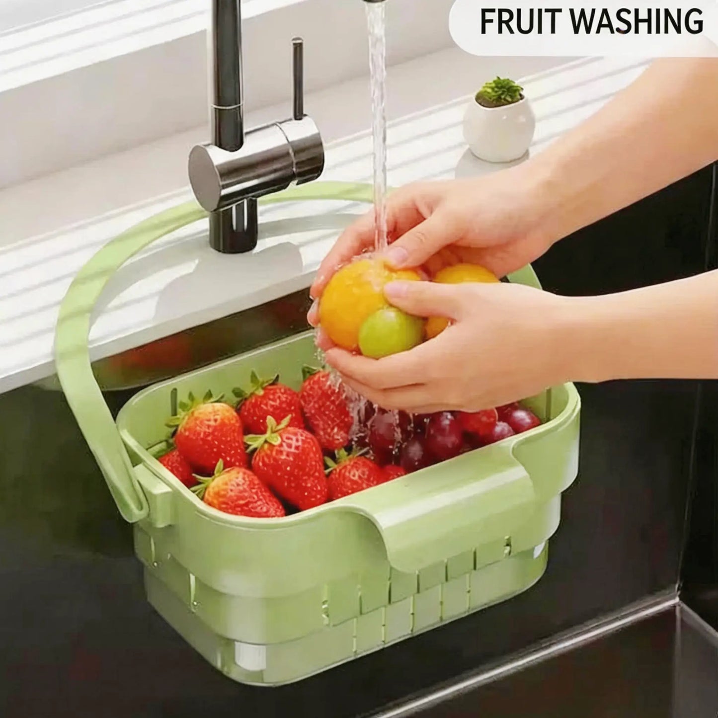 YESDOAGD Retractable Sink Food Catcher - Detachable Kitchen Strainer Basket and Space-Saving Drain Filter