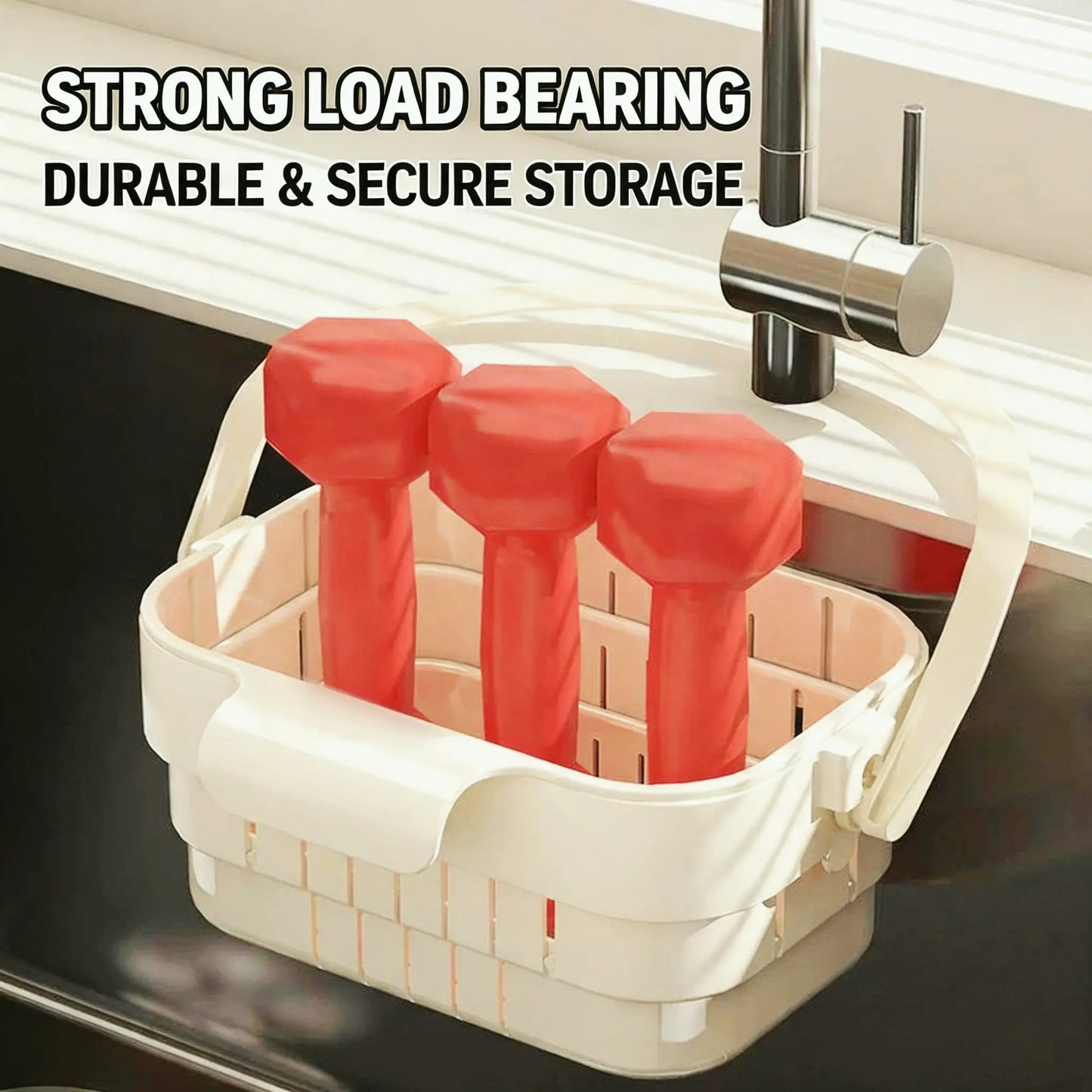 YESDOAGD Retractable Sink Food Catcher - Detachable Kitchen Strainer Basket and Space-Saving Drain Filter