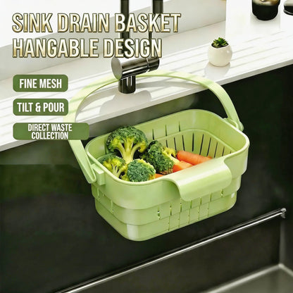 YESDOAGD Retractable Sink Food Catcher - Detachable Kitchen Strainer Basket and Space-Saving Drain Filter