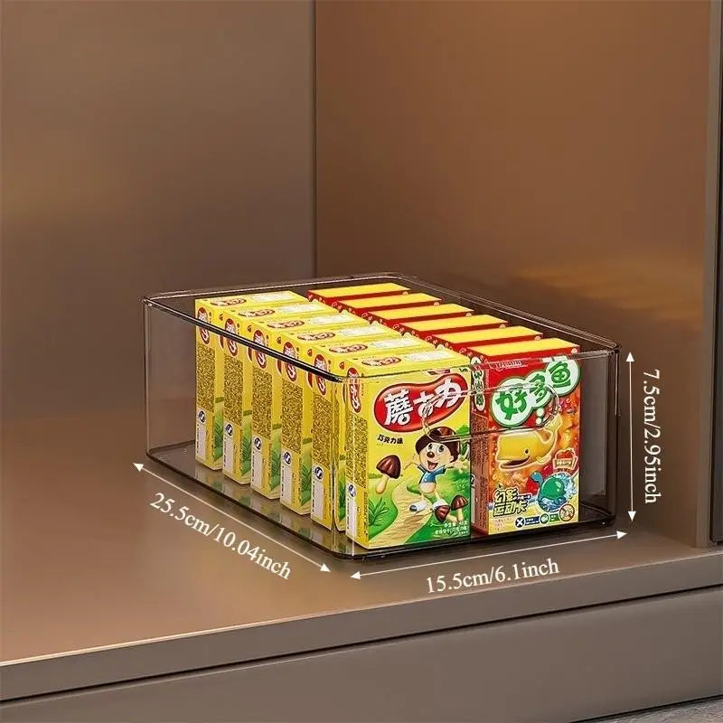 Large Transparent Plastic Storage Box, Dustproof Storage, High Aesthetic Style Organizer, Closet, Kitchen, Skincare Storage, Durable & Practical Design