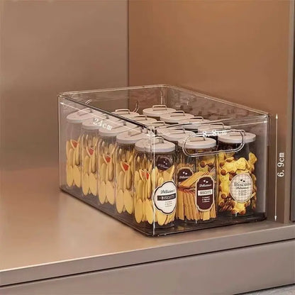 Large Transparent Plastic Storage Box, Dustproof Storage, High Aesthetic Style Organizer, Closet, Kitchen, Skincare Storage, Durable & Practical Design