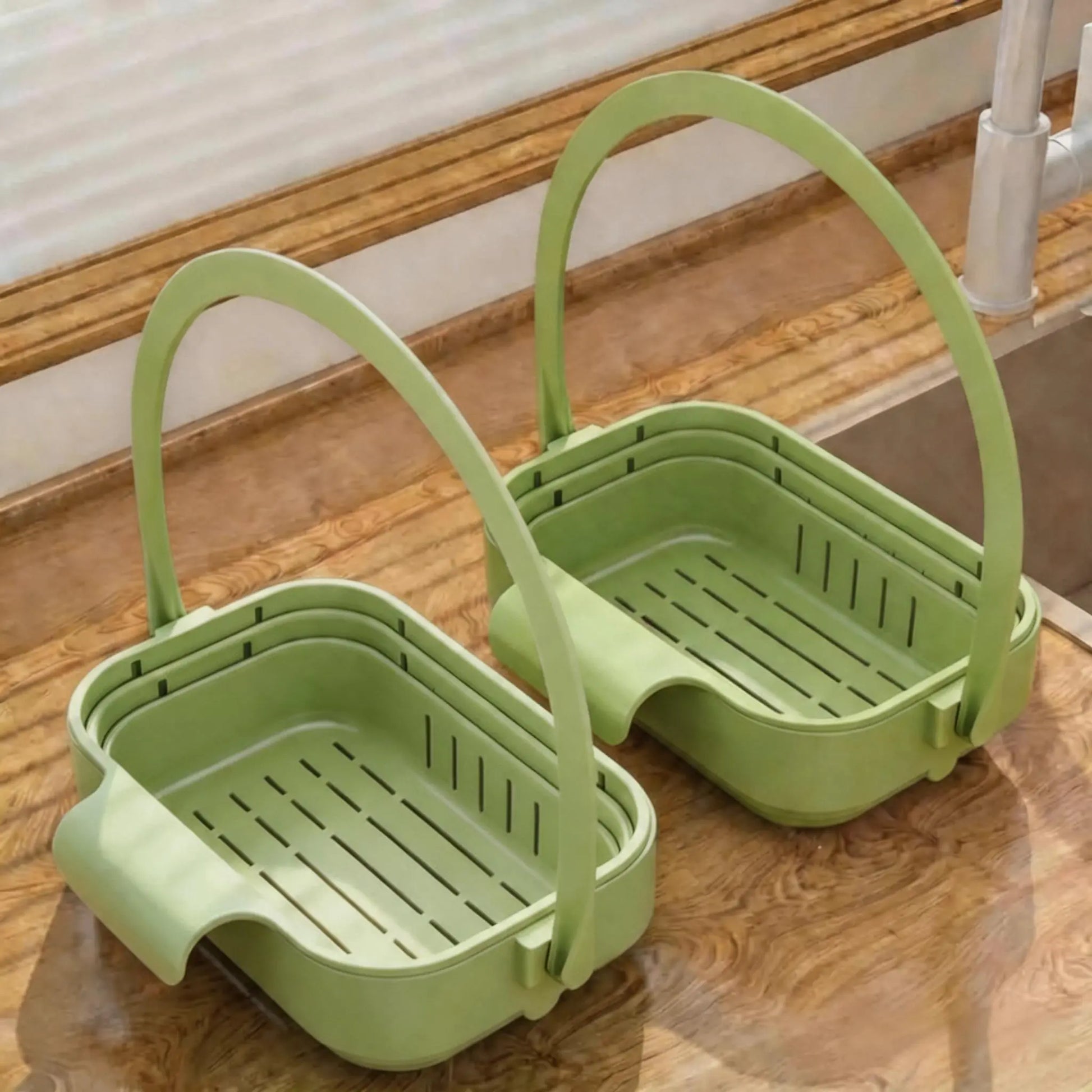 YESDOAGD Retractable Sink Food Catcher - Detachable Kitchen Strainer Basket and Space-Saving Drain Filter