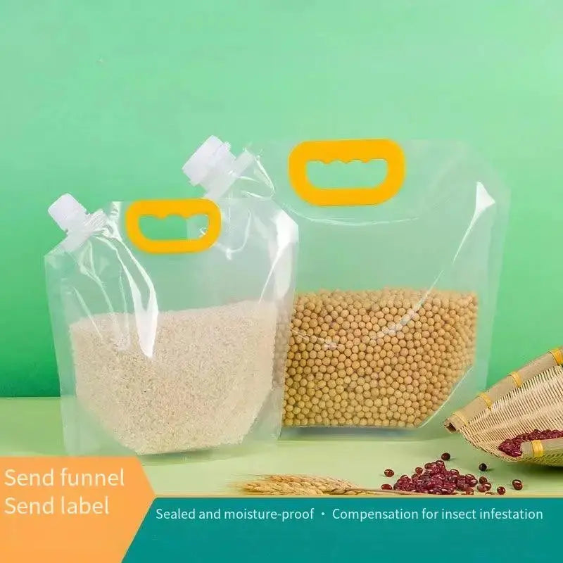 5-Pack Eco-Friendly Reusable Food Storage Bags - Leak-Proof and Moisture-Resistant Containers for Pet Kibble and Treats
