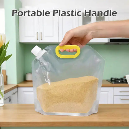 5-Pack Eco-Friendly Reusable Food Storage Bags - Leak-Proof and Moisture-Resistant Containers for Pet Kibble and Treats