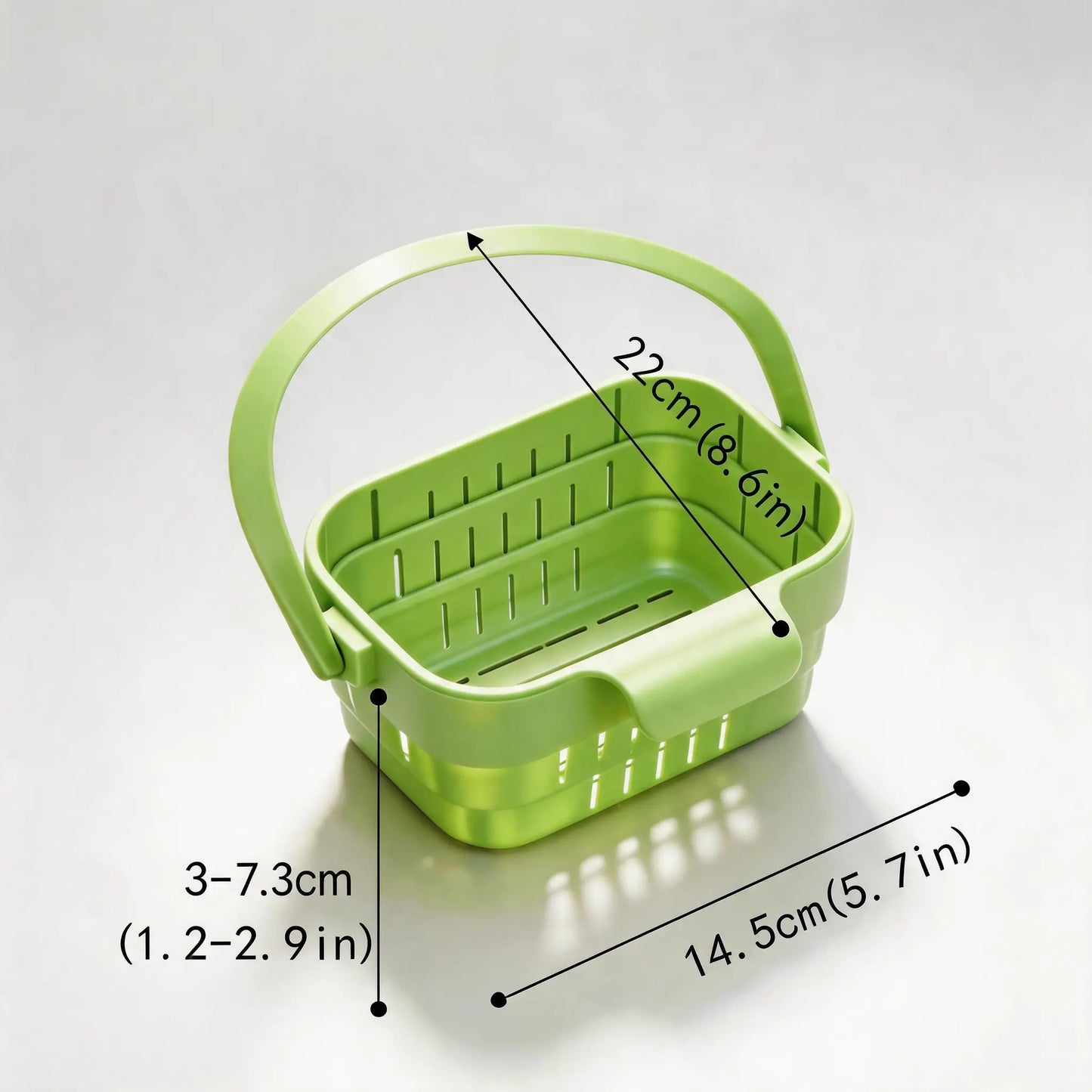 YESDOAGD Retractable Sink Food Catcher - Detachable Kitchen Strainer Basket and Space-Saving Drain Filter