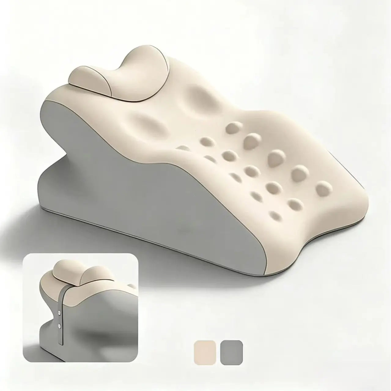 Ergonomic Cooling Fabric Reading Pillow with Premium Memory Foam Support for Enhanced Comfort While Using Devices