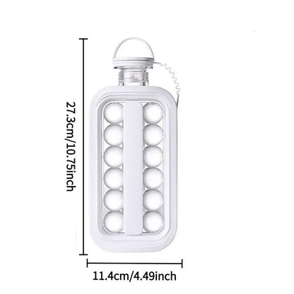 Professional Spherical Ice Ball Maker Mold - Food Grade Silicone Ice Tray with Airtight Storage Box & Freezer Bag for Whiskey, Coffee, Water Bottles, and Cocktails
