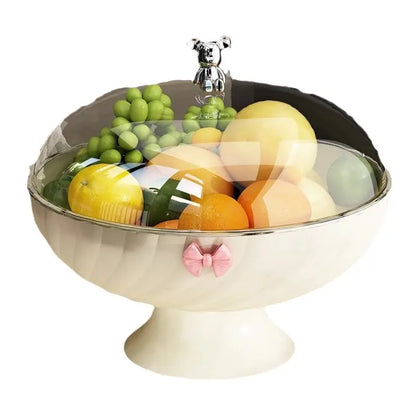 Fruit Platter, Living Room, New High-End Tea Table, Fruit Platter, Light Luxury Style, High-End Drainage Tray, Dry Fruit Platter