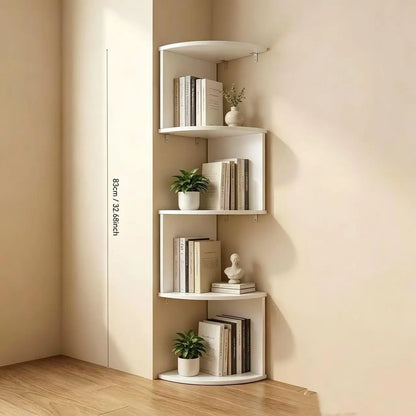 Corner Wall-Mounted Shelf, Modern Floating Display Rack, Wall Organizer, Space-Saving Z-Shape Plant Stand, Ideal for Bedroom, Living Room, Bathroom, Home Office