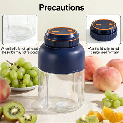 Portable Household Appliances Juicer,Usb Rechargeable Juice Blender Cup,Multifunctional Juicermachine ,Summer Essentials Smoothieblender