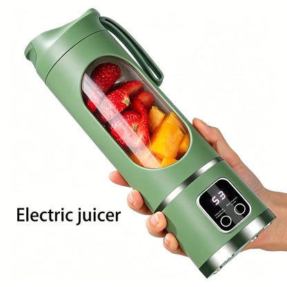 Portable 15.22 Oz USB Rechargeable Personal Blender with LED Display, Durable ABS Material - Ideal for Smoothies and Juices, Essential for Home Kitchen