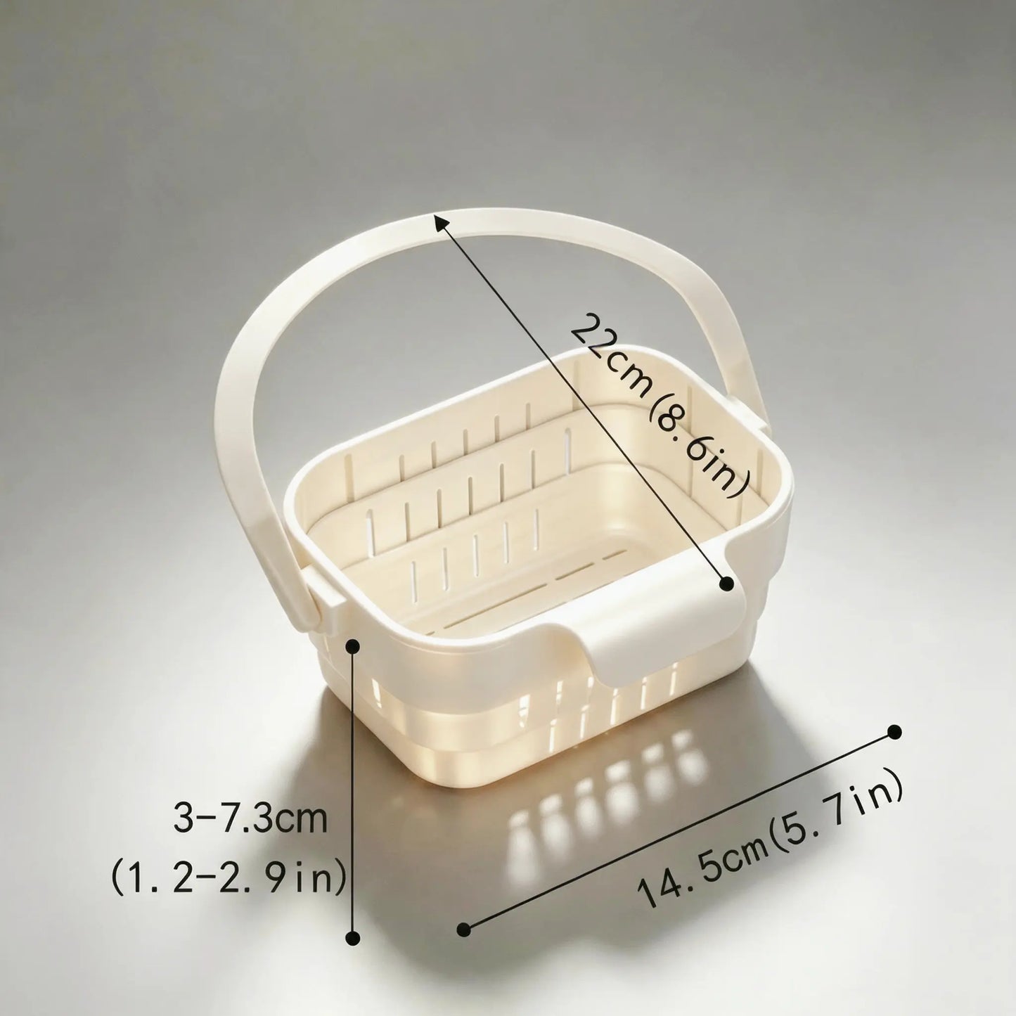 YESDOAGD Retractable Sink Food Catcher - Detachable Kitchen Strainer Basket and Space-Saving Drain Filter